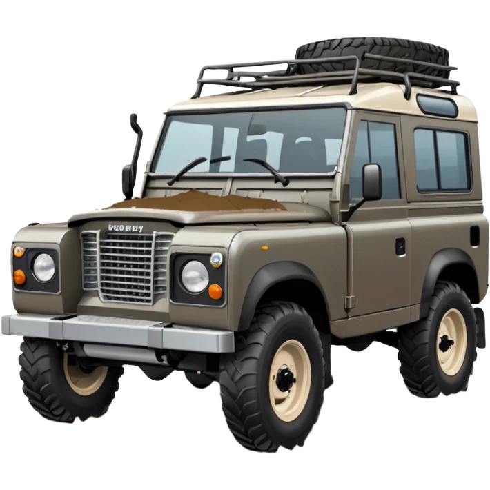 Grey-brown Land Rover D. emoji