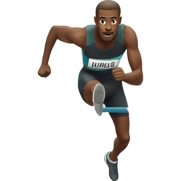 man doing hurdles emoji