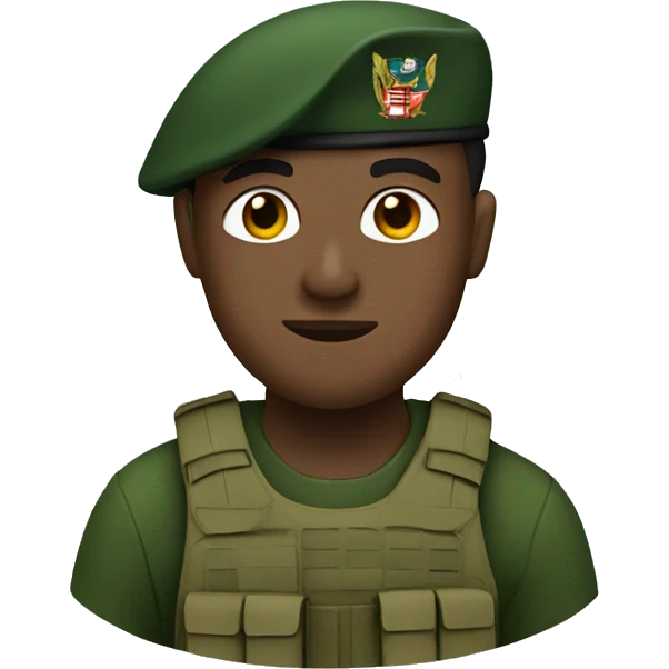 soldier in a green beret emoji