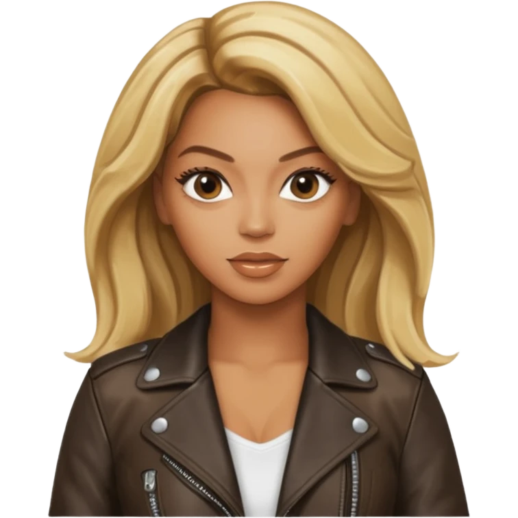 beyonce blonde hair jane wear leather jacket emoji