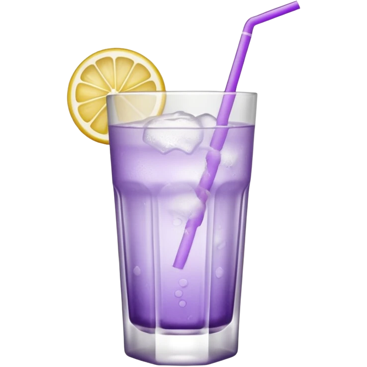 Cocktail light purple with high glass emoji