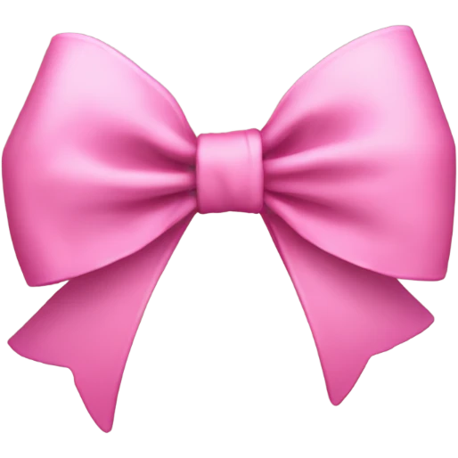 Coquette bow emoji