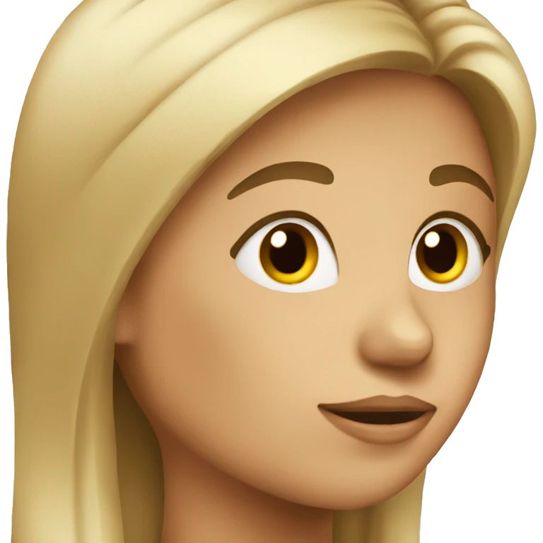 side view person of a girl emoji