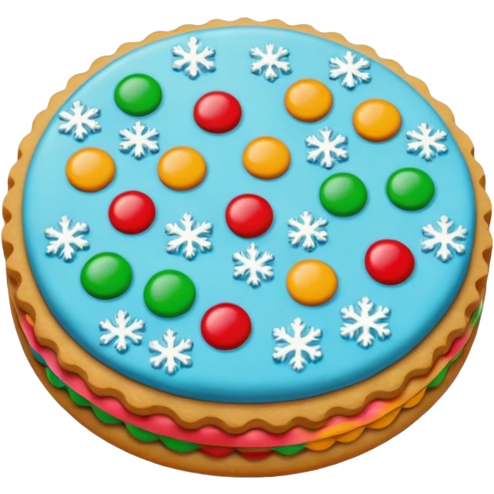 christmas biscuit and cookie round emoji