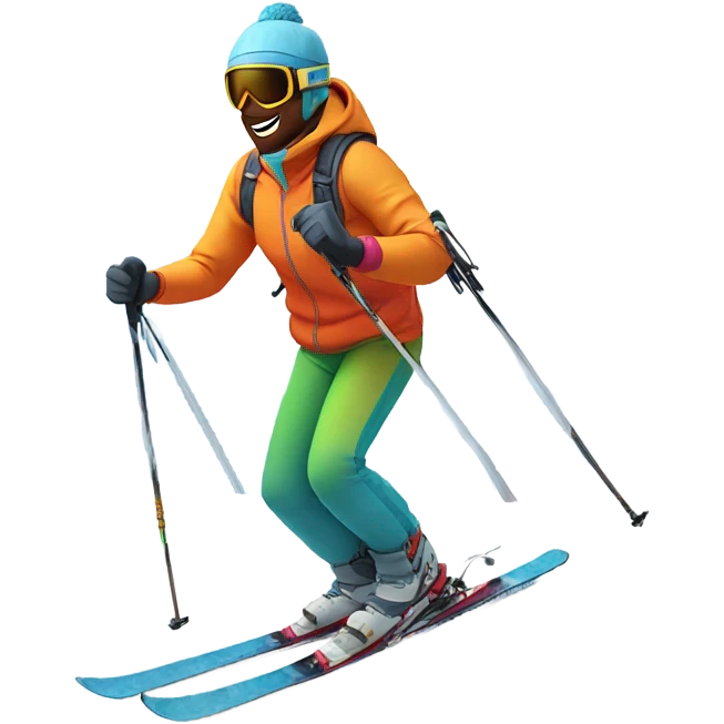 Indian skiing emoji