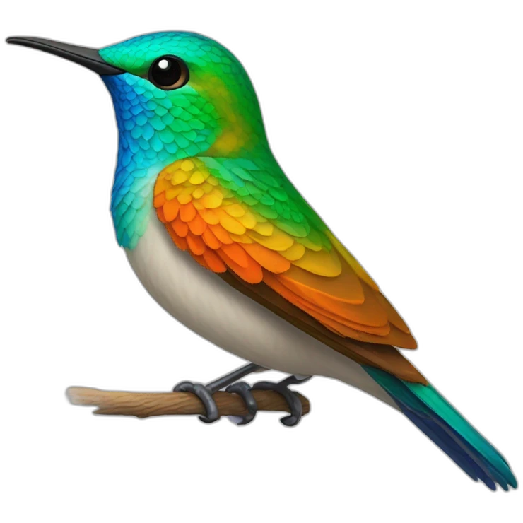 erstelle ein emoji von einem bunten kolibri emoji