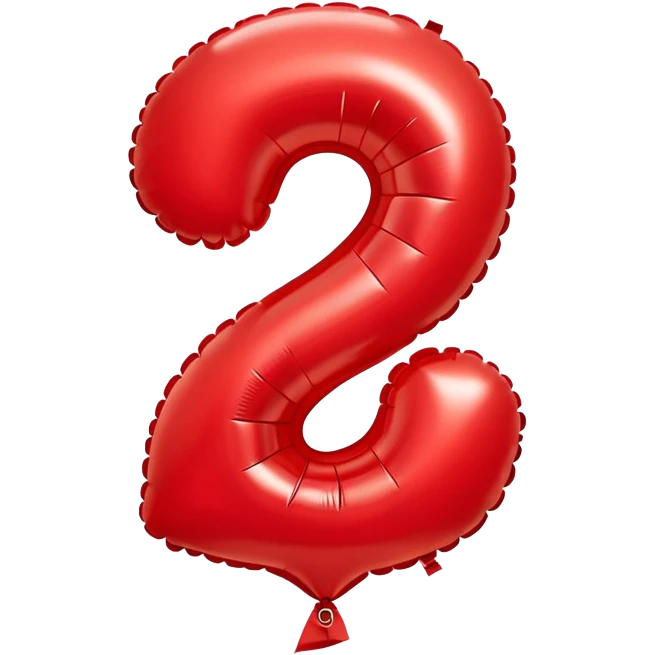 number two balloon emoji