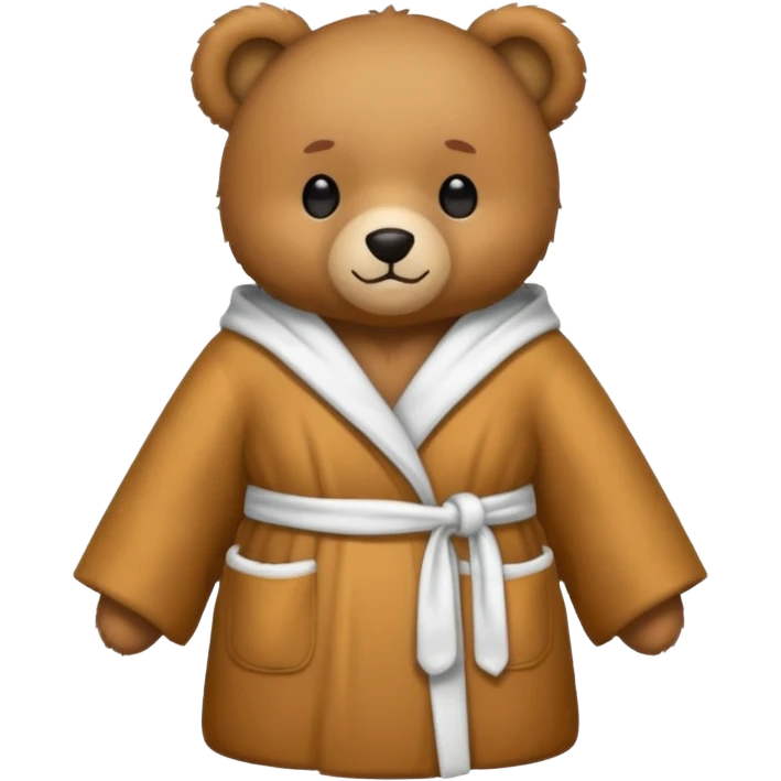 teddy bear with a robe emoji