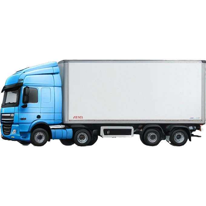 DAF XG+ truck blue trailer emoji