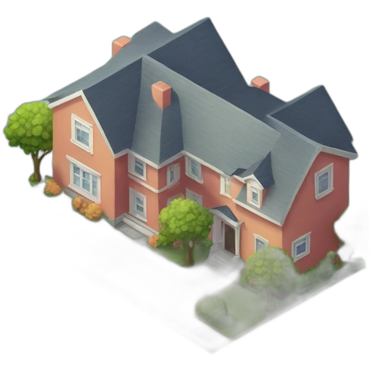 real estate isometric emoji