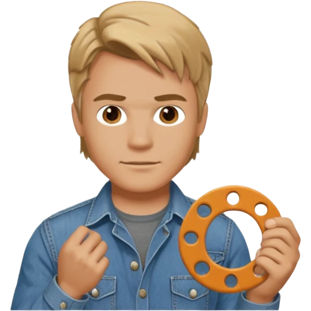 Macgyver with circle gaskets emoji