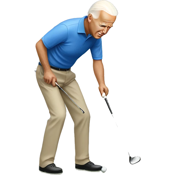 biden golfing emoji