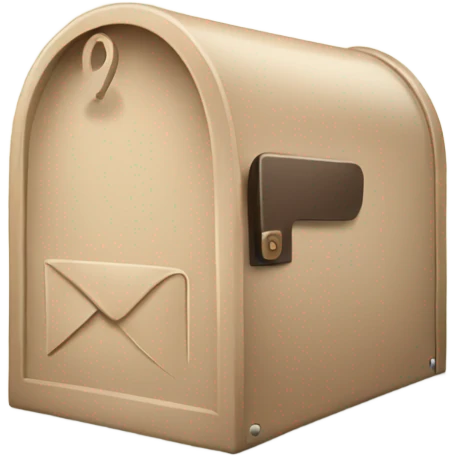 beige mailbox emoji