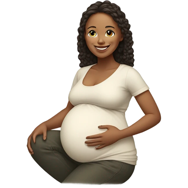 Mom pregnant  emoji