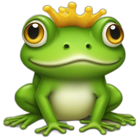 Grenouille déguiser en poule emoji