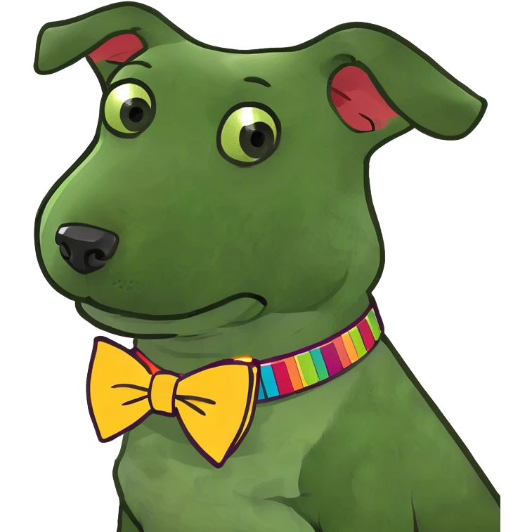 Dog with curly tail emoji