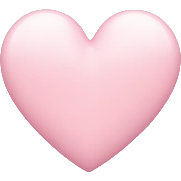 Pastel pink heart emoji emoji