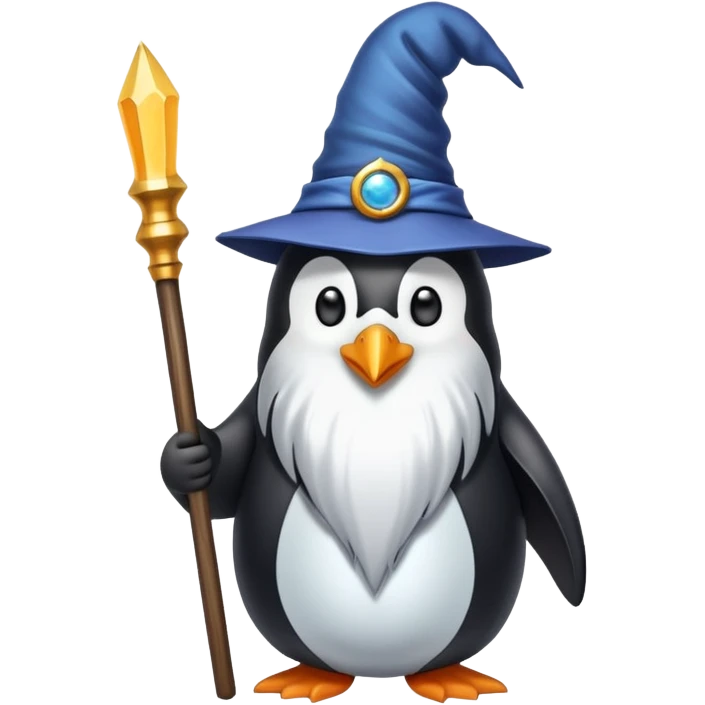 Penguin Wizard emoji