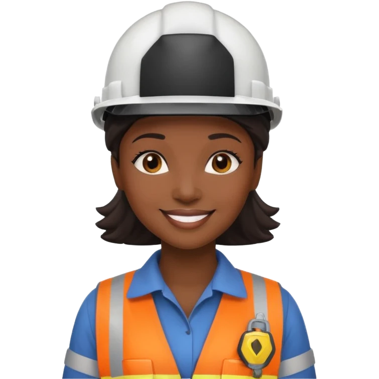 Ingeniera mujer negra emoji