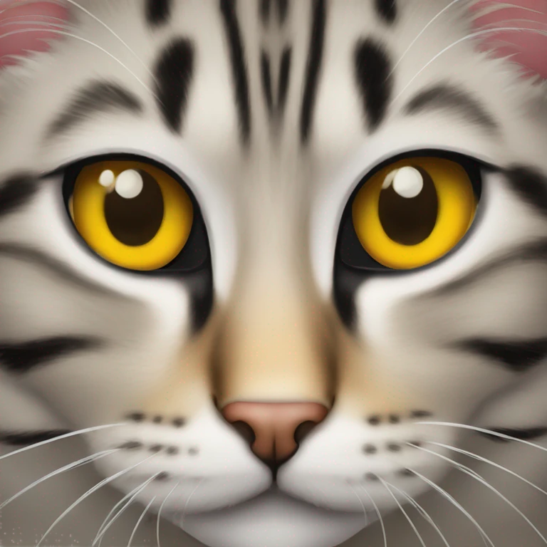 Dos gatos uno que sea gata mau egipcio y el otro que sea negro con ojos amarillos  emoji