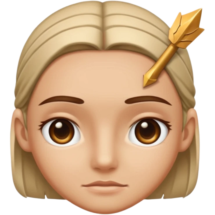 forhead with an arrow symbol in the center emoji