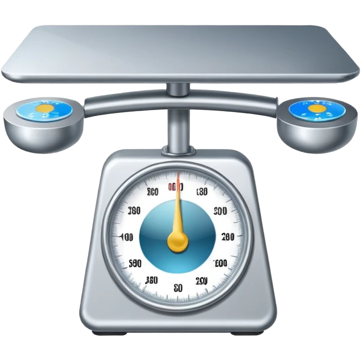 The internet  on a weighing scale emoji