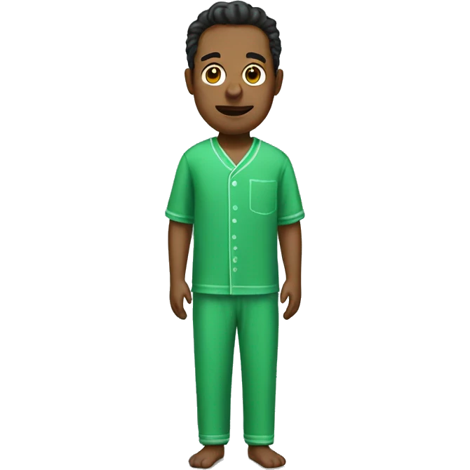Man in Green pyjamas  emoji