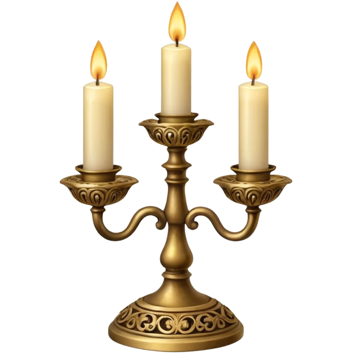 Vintage candle holder emoji