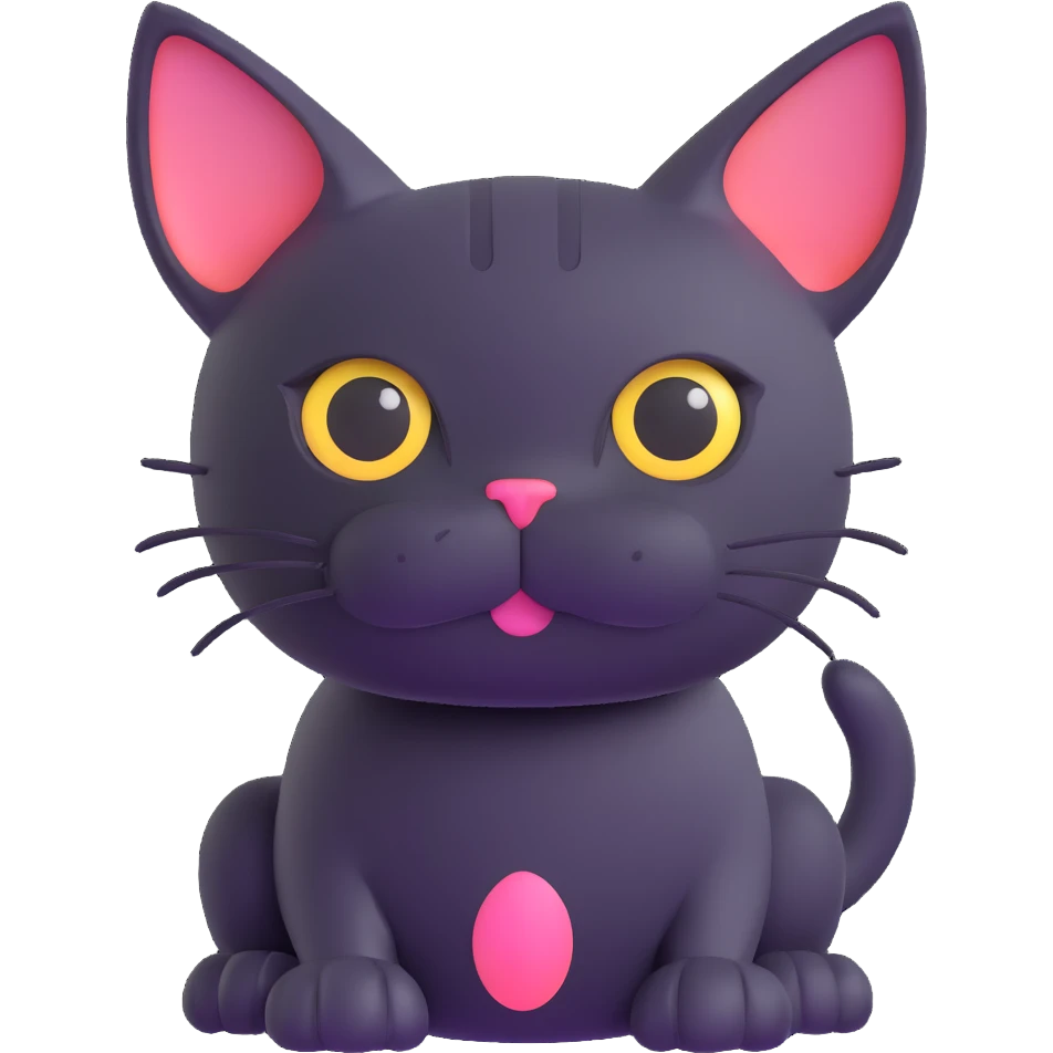 meme cat with wide eyes emoji