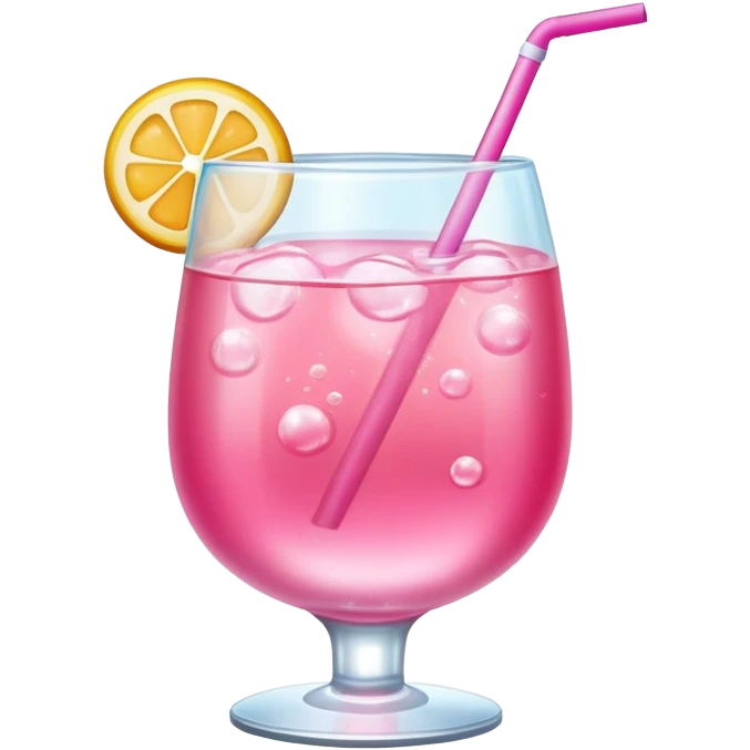 Pink drink emoji