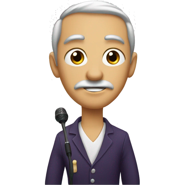 prune avec un mic emoji