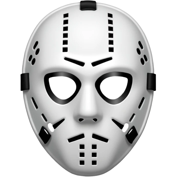 Masque de hockey de kanye west emoji