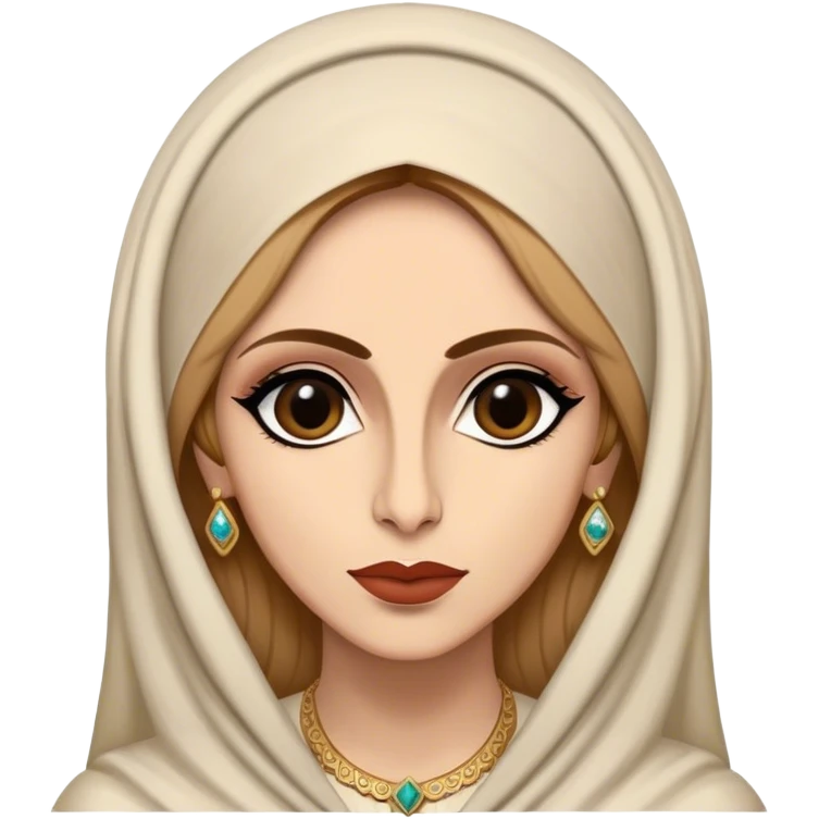 Cinematic Realistic Fairuz Portrait Emoji, depicted as an iconic Lebanese singer with graceful soulful expression and elegant attire, rendered with lifelike textures and warm radiant lighting that captures her timeless musical allure. emoji