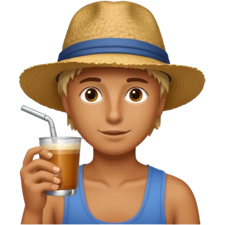 Dibujito tomando mate emoji