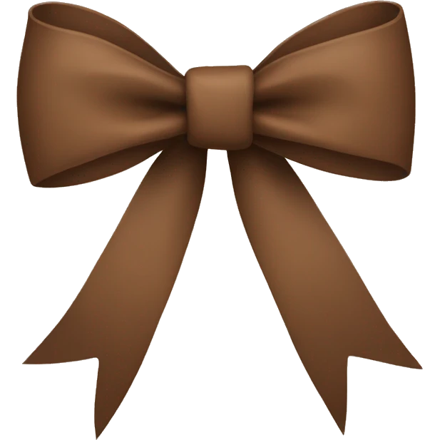 brown bow emoji
