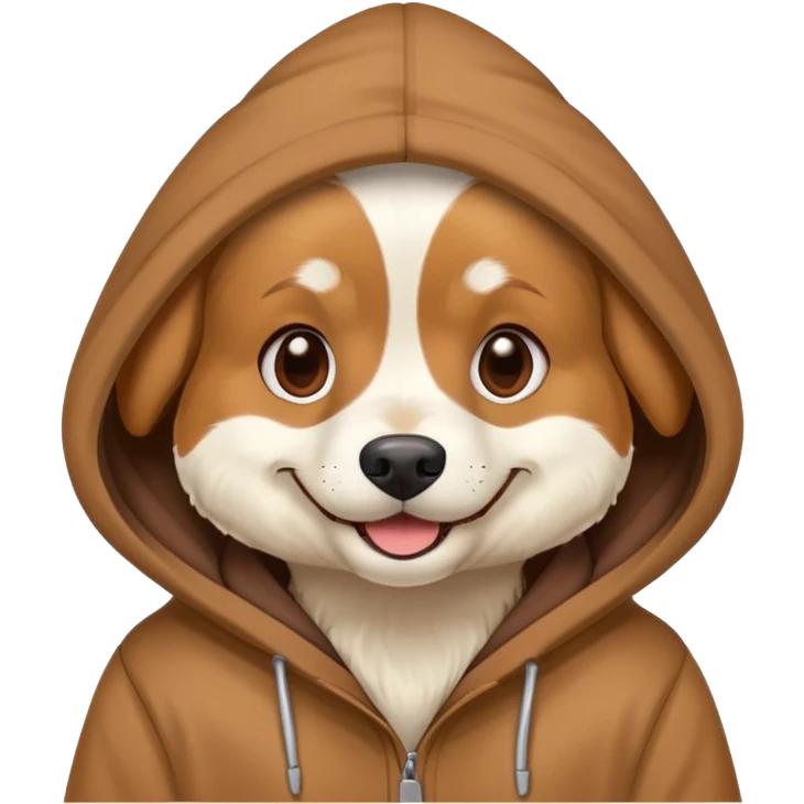 dog wear a hoodie  emoji