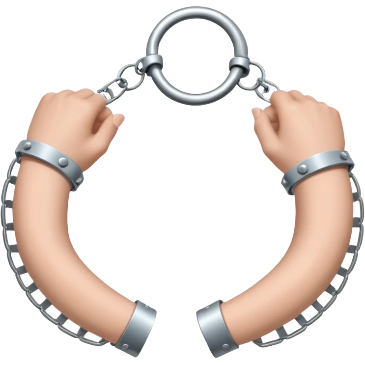 Arms in handcuffs emoji