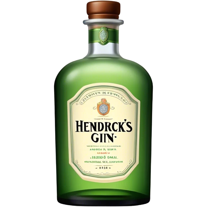 hendricks’s gin bottle emoji