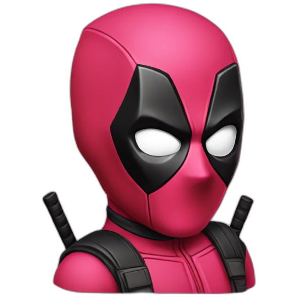 Deadpool in pink emoji