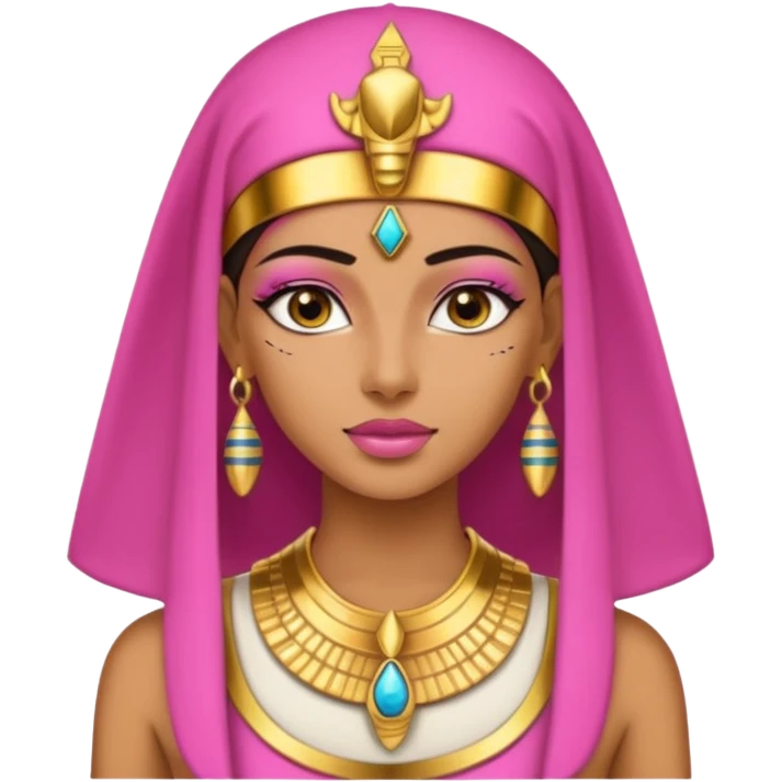 pink woman Pharaoh emoji