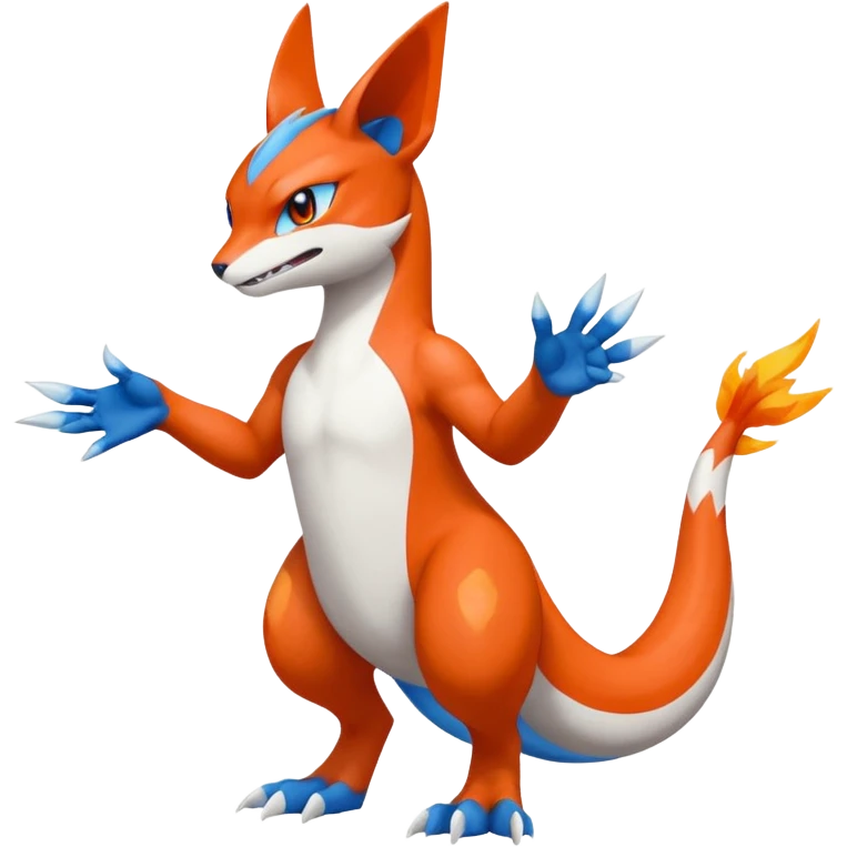 Veemon-Digimon-Latias-Peppercat-Pokémon-Flamedramon-fusion-animal-hybrid-creature, Full body  emoji