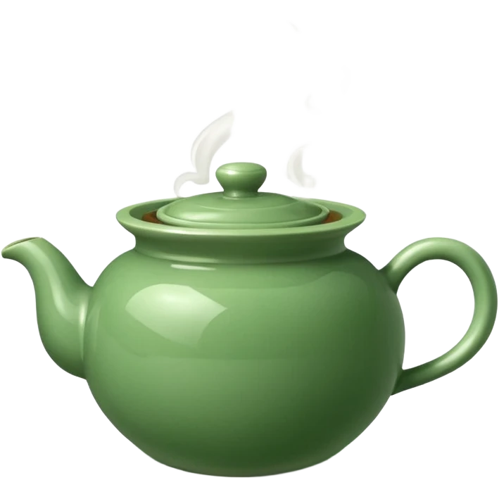 sencha. kyushu pot, gong fu emoji