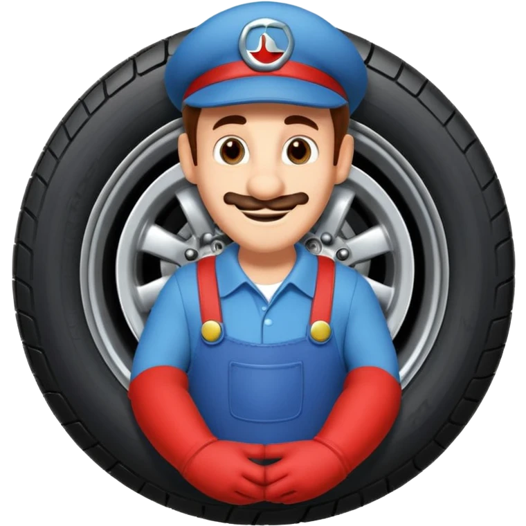 Luigi from Cars, with a tire emoji