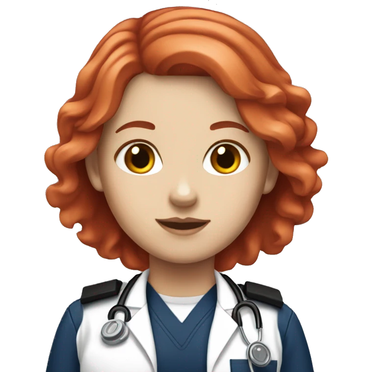 white girl red hair emt  emoji