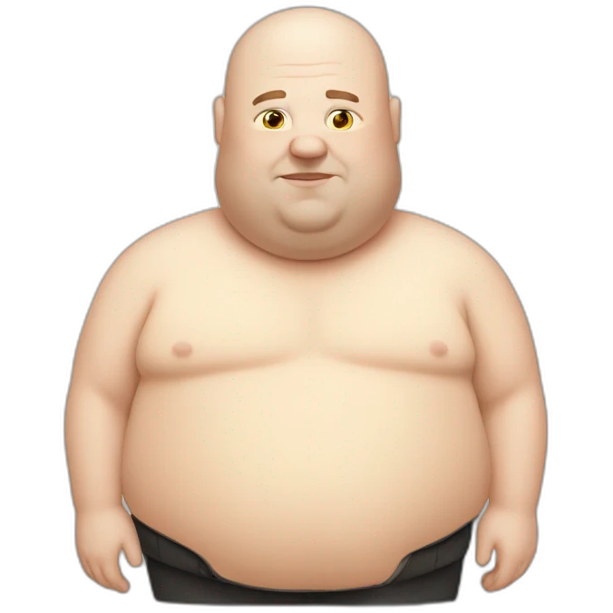 Fat bald guy in tesla emoji