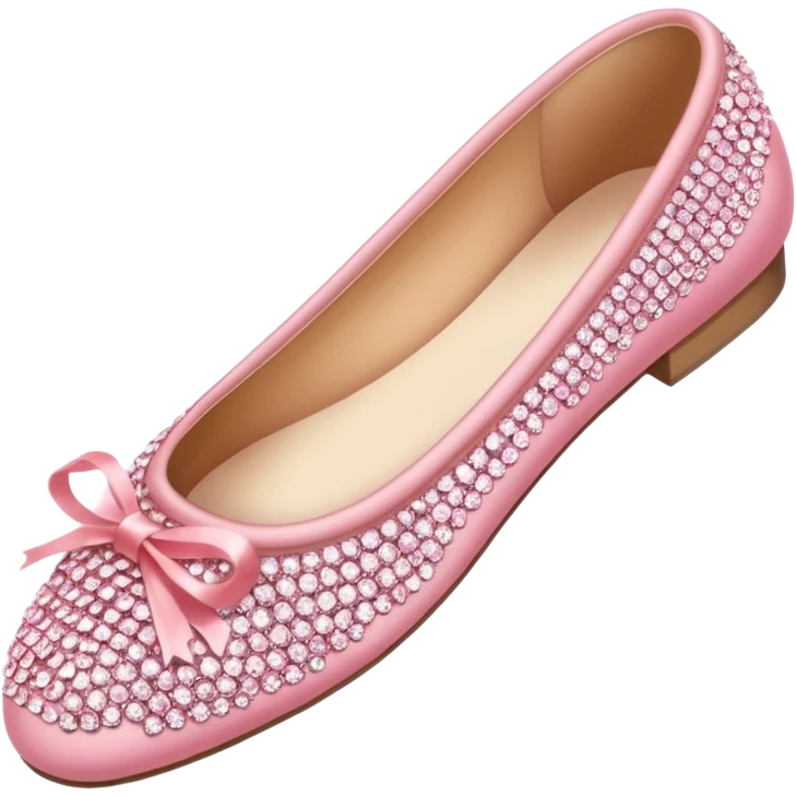 pink rhinestone ballerina shoes emoji