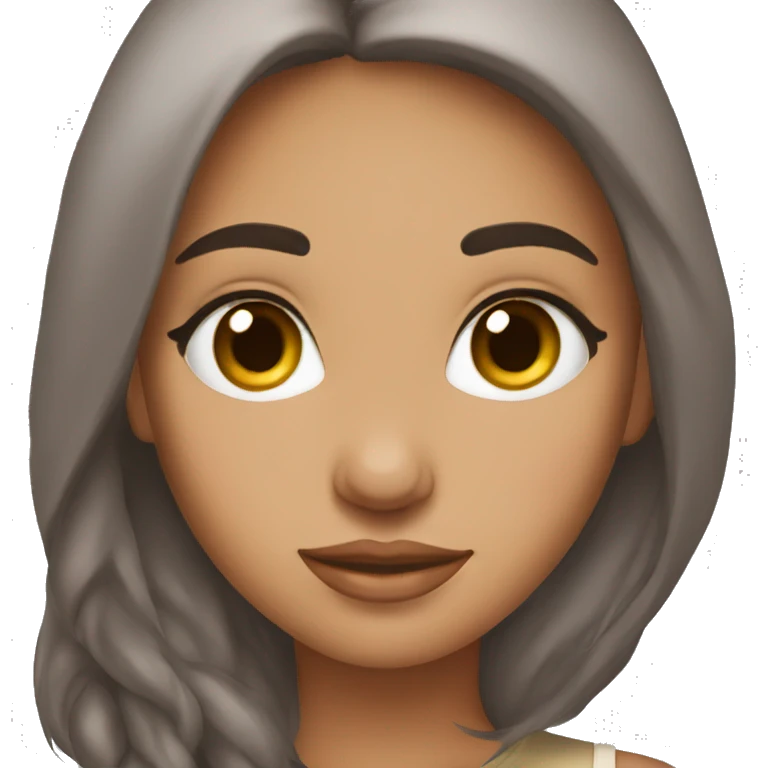 Cuddling brunette  emoji