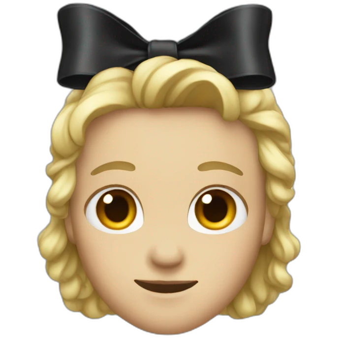 Black bow emoji