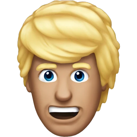 Trump wig falling off emoji