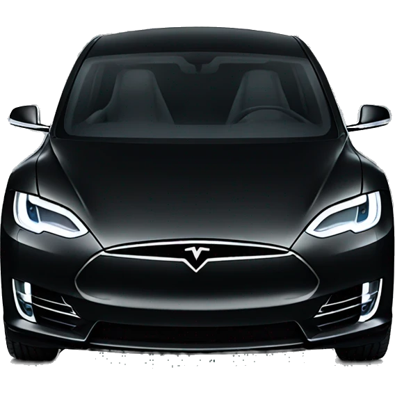 tesla all black  emoji